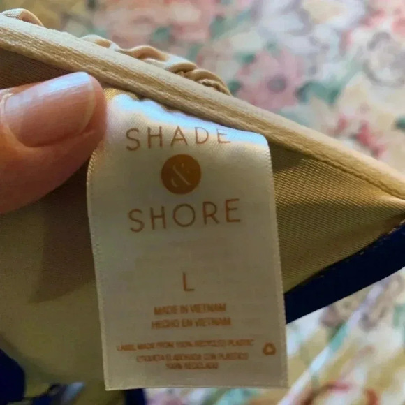 Shade & Shore Women’s Blue Bikini Top Size Large - Picture 8 of 8